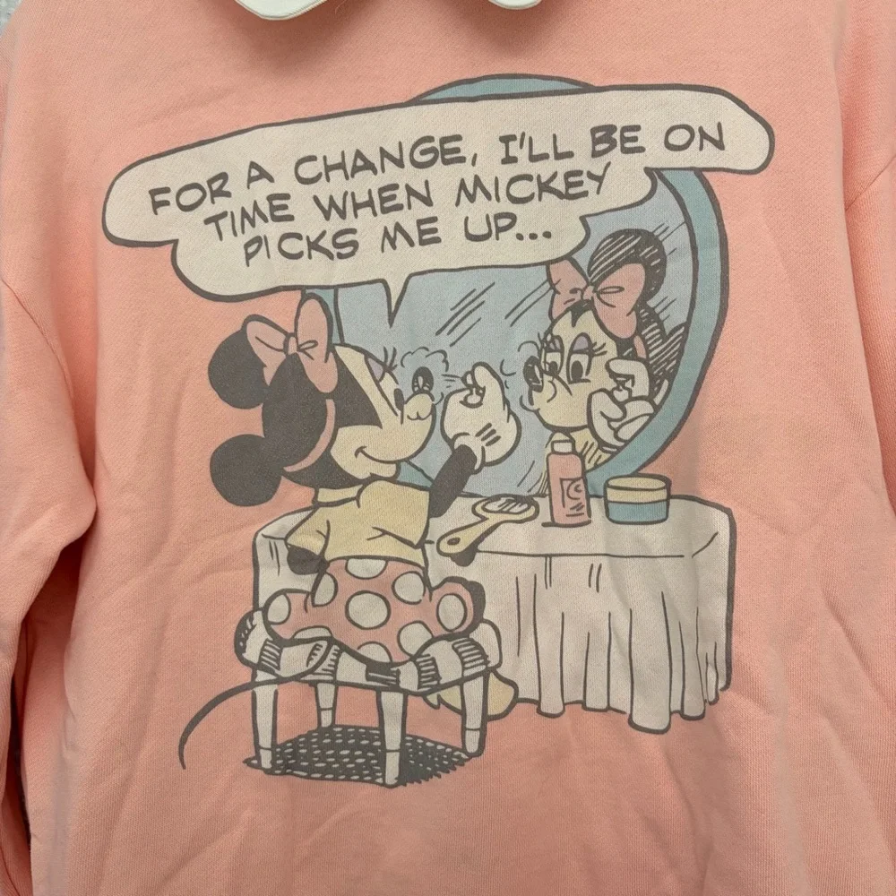 Cakeworthy Minnie Mouse Comic Collared Crewneck S - Picture 4 of 7